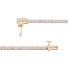 Thumbnail Image 2 of Previously Owned Diamond Tennis Necklace 5 ct tw Round 14K Yellow Gold 16.5"