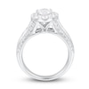 Thumbnail Image 2 of Previously Owned Diamond Engagement Ring 2-1/4 ct tw Oval/Round 14K White Gold