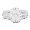 Thumbnail Image 3 of Previously Owned Diamond Engagement Ring 2-1/4 ct tw Oval/Round 14K White Gold