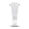 Thumbnail Image 4 of Previously Owned Diamond Engagement Ring 2-1/4 ct tw Oval/Round 14K White Gold