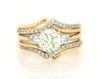 Thumbnail Image 0 of Previously Owned Round-Cut Diamond Bridal Set 2-1/5 ct tw 14K Yellow Gold Size 5.75