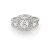 Thumbnail Image 1 of Previously Owned Diamond Bridal Set 1-1/2 ct tw 14K White Gold