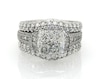 Thumbnail Image 1 of Previously Owned Diamond Bridal Set 3-7/8 ct tw 14K White Gold