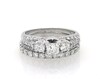 Thumbnail Image 1 of Previously Owned Princess & Round-Cut Diamond Bridal Set 1-3/4 ct tw 14K White Gold