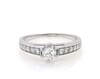 Thumbnail Image 1 of Previously Owned Oval & Round-Cut Diamond Engagement Ring 1 ct tw 14K White Gold