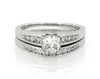 Thumbnail Image 1 of Previously Owned Princess & Round-Cut Diamond Bridal Set 1 ct tw 14K White Gold