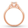 Thumbnail Image 2 of Previously Owned Diamond Promise Ring 1/3 ct tw Princess 10K Rose Gold