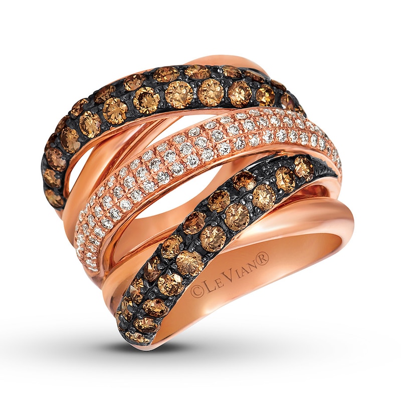 Main Image 1 of Previously Owned Le Vian Diamond Ring 2-5/8 carat tw 14K Strawberry Gold