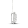 Thumbnail Image 2 of Previously Owned Colorless Diamond Necklace 1-1/2 ct tw Round 14K White Gold