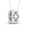 Thumbnail Image 4 of Previously Owned Colorless Diamond Necklace 1-1/2 ct tw Round 14K White Gold