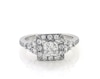 Thumbnail Image 1 of Previously Owned Princess & Round-Cut Diamond Engagement Ring 1-1/2 ct tw 14K White Gold