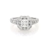 Thumbnail Image 1 of Previously Owned Princess & Round-Cut Diamond Engagement Ring 1-1/2 ct tw 14K White Gold
