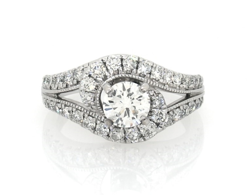 Main Image 1 of Previously Owned Diamond Wedding Ring 1-5/8 ct tw 14K White Gold