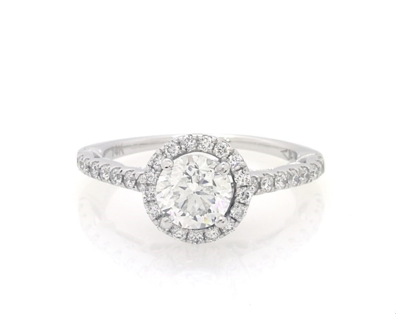 Main Image 1 of Previously Owned Diamond Engagement Ring 1-1/2 ct tw 14K White Gold