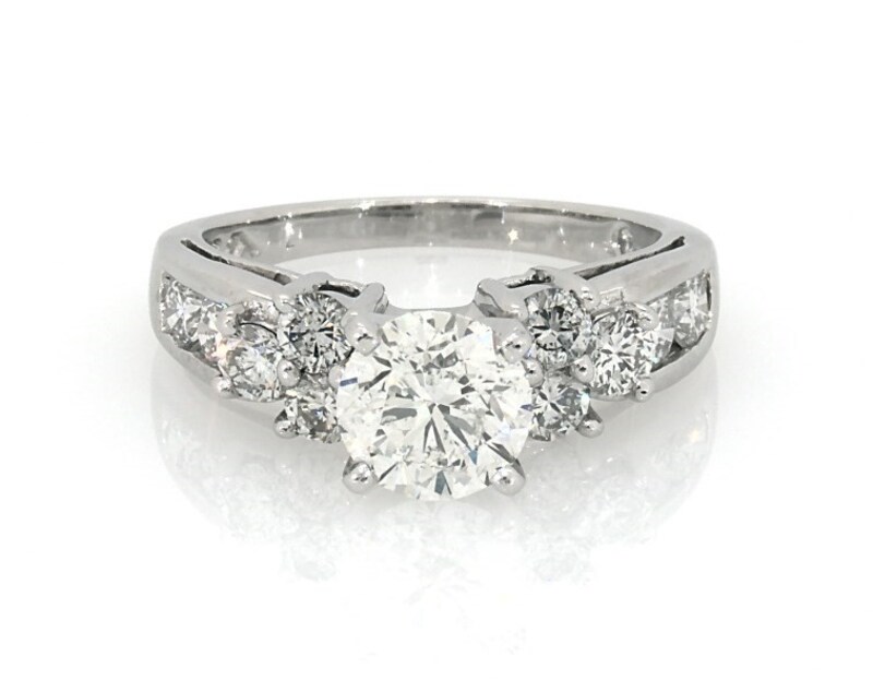 Main Image 1 of Previously Owned Diamond Engagement Ring 2-1/3 ct tw Platinum