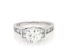 Thumbnail Image 1 of Previously Owned Round & Princess-Cut Diamond Engagement Ring 1 ct tw 14K White Gold