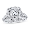 Thumbnail Image 1 of Previously Owned Vera Wang WISH Diamond Engagement Ring 2-1/5 ct tw Round/Princess 14K White Gold