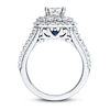 Thumbnail Image 2 of Previously Owned Vera Wang WISH Diamond Engagement Ring 2-1/5 ct tw Round/Princess 14K White Gold