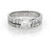 Thumbnail Image 1 of Previously Owned Princess & Round-Cut Diamond Bridal Set 1-1/2 ct tw 14K White Gold