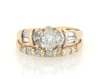 Thumbnail Image 1 of Previously Owned Marquise, Baguette & Round-Cut Diamond Bridal Set 3/4 ct tw 14K Yellow Gold