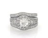 Thumbnail Image 1 of Previously Owned Round & Baguette-Cut Diamond Bridal Set 2-1/8 ct tw 14K White Gold