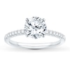 Thumbnail Image 3 of Previously Owned Diamond Engagement Ring Setting 1/6 ct tw Round Platinum