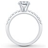 Thumbnail Image 2 of Previously Owned Diamond Engagement Ring Setting 1/2 ct tw Princess 14K White Gold