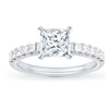 Thumbnail Image 3 of Previously Owned Diamond Engagement Ring Setting 1/2 ct tw Princess 14K White Gold