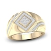 Thumbnail Image 1 of Previously Owned Men's Diamond Ring 1/2 ct tw Princess/Round 10K Yellow Gold