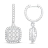 Thumbnail Image 2 of Previously Owned Diamond Dangle Earrings 1-3/4 ct tw Round 14K White Gold
