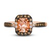 Thumbnail Image 3 of Previously Owned Le Vian Natural Morganite Ring 1/4 ct tw Diamonds 14K Strawberry Gold
