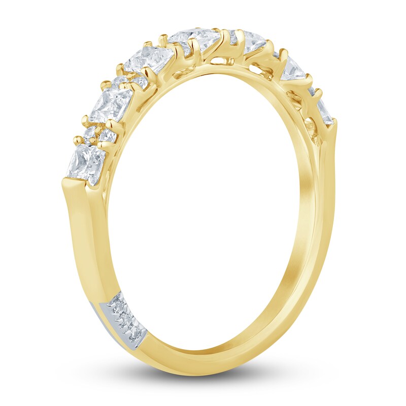 Main Image 2 of Previously Owned Pnina Tornai Diamond Anniversary Ring 3/4 ct tw Princess/Round 14K Yellow Gold