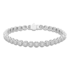 Thumbnail Image 1 of Previously Owned Diamond Tennis Bracelet 1/4 ct tw Round Sterling Silver 7"