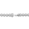 Thumbnail Image 3 of Previously Owned Diamond Tennis Bracelet 1/4 ct tw Round Sterling Silver 7"