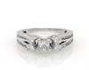 Thumbnail Image 1 of Previously Owned Princess & Round-Cut Diamond Engagement Ring 1 ct tw 14K White Gold