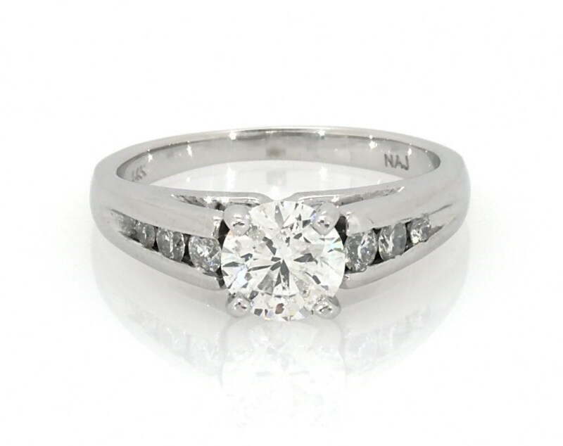 Main Image 1 of Previously Owned Diamond Engagement Ring 3/4 ct tw 14K White Gold