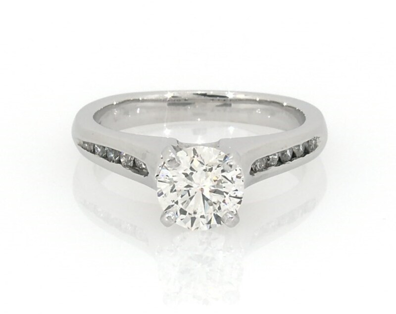 Main Image 1 of Previously Owned Diamond Engagement Ring 1 ct tw 14K White Gold