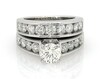 Thumbnail Image 1 of Previously Owned Diamond Bridal Set 3 ct tw 14K White Gold