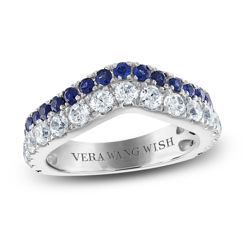 Main Image 1 of Previously Owned Vera Wang WISH Lab-Grown Diamond Anniversary Band 1 ct tw Round 14K White Gold