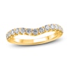 Thumbnail Image 1 of Previously Owned Lab-Grown Diamond Contour Anniversary Band 5/8 ct tw Round 14K Yellow Gold