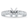 Thumbnail Image 1 of Previously Owned Lab-Grown Diamond Engagement Ring Setting 1-1/2 ct tw Round 14K White Gold