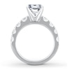 Thumbnail Image 2 of Previously Owned Lab-Grown Diamond Engagement Ring Setting 1-1/2 ct tw Round 14K White Gold