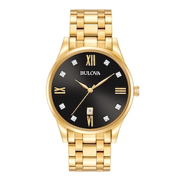 Previously Owned Bulova Men's Watch Diamonds Collection 97D108