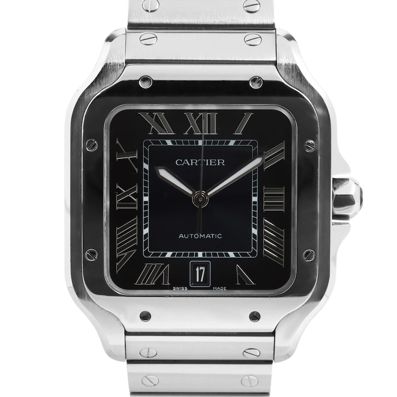 Main Image 1 of Previously Owned Cartier Santos Men's Watch 91223356055