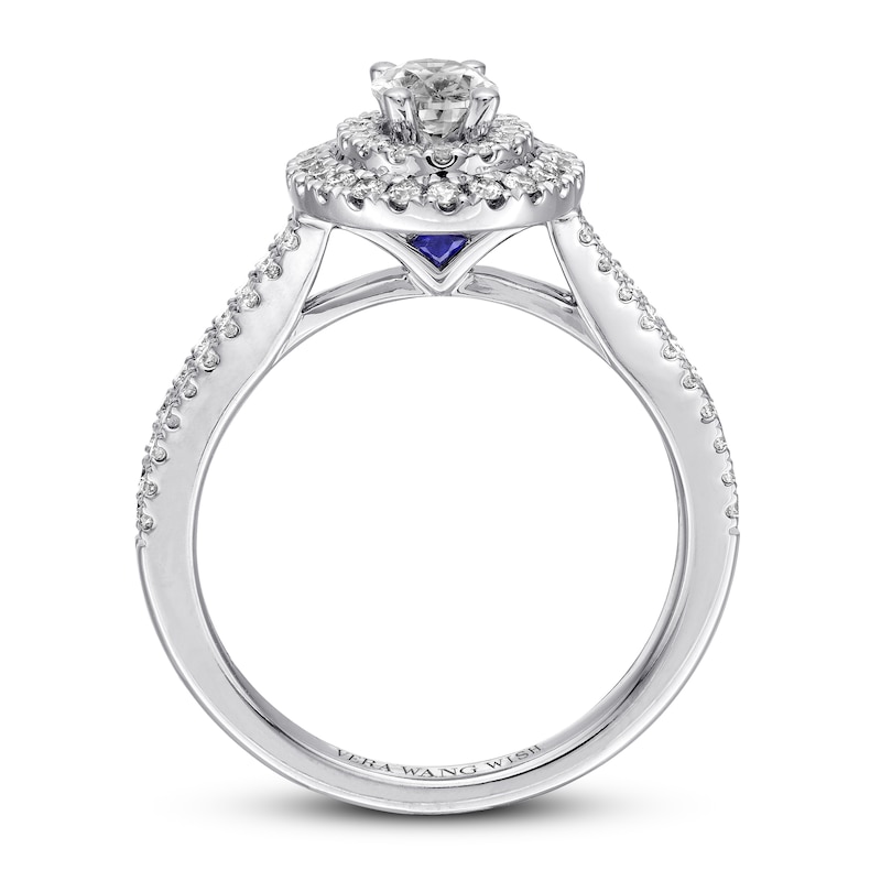 Main Image 2 of Previously Owned Vera Wang WISH Engagement Ring 1 ct tw Diamonds 14K White Gold Ring