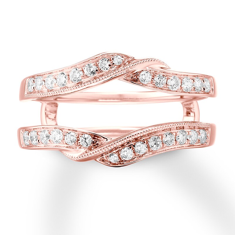 Main Image 1 of Previously Owned Diamond Enhancer Ring 1/3 carat tw Round-cut 14K Rose Gold