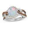 Thumbnail Image 1 of Previously Owned Le Vian Natural Opal Ring 1/2 ct tw Diamonds 14K Vanilla Gold