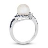Thumbnail Image 3 of Previously Owned Le Vian Natural Sapphire & Freshwater Cultured Pearl Ring 14K Vanilla Gold