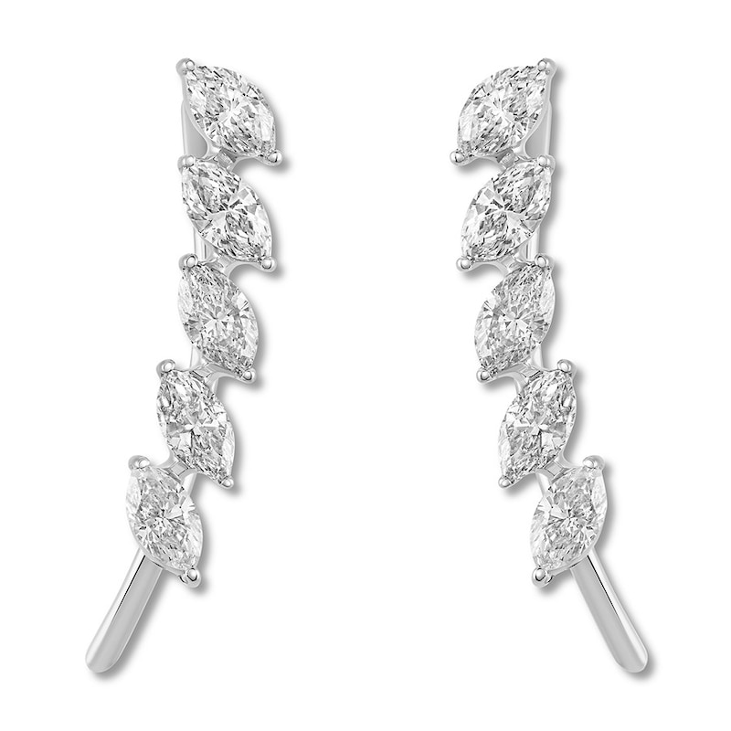 Main Image 2 of Previously Owned House of Virtruve Earring Climbers 5/8 ct tw Diamonds 14K White Gold
