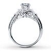 Thumbnail Image 2 of Previously Owned Diamond Ring Setting 1-1/8 ct tw Round 14K White Gold